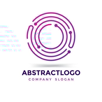 O Letter with Dots logo, Digital Technology Lines O logotype Corporate vector