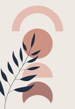 Abstract figures in the style of minimalism vector