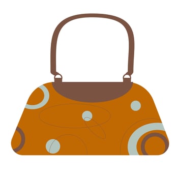 women's bag with autumn color palette vector