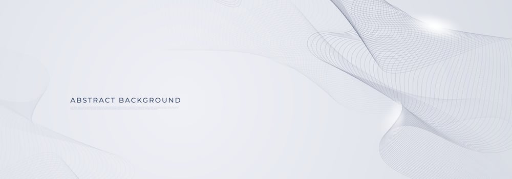 Abstract White background. Modern gradient gray banner with wave curve line dot elements. Elegant concept for technology, network and future business vector illustration
