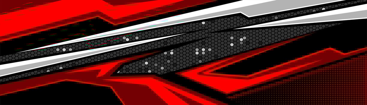 Car decal wrap design vector. Graphic abstract stripe racing background kit designs for vehicle, race car, rally, adventure and livery vector