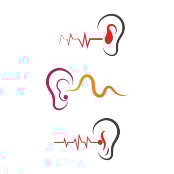 Hearing Logo Template vector icon design