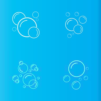 Bubble  icon vector