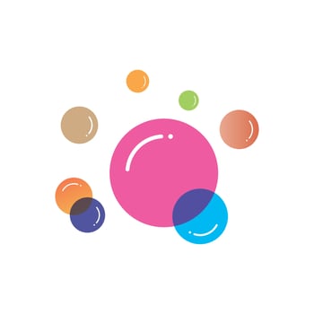 Bubble  icon vector