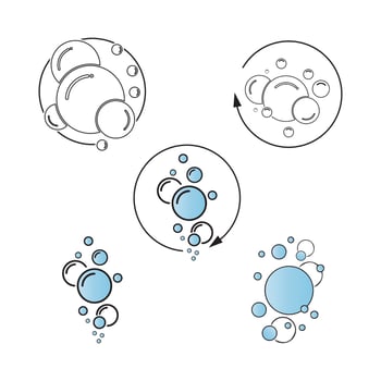 Bubble  icon vector