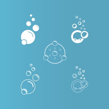 Bubble  icon vector