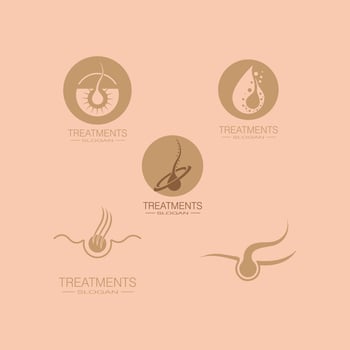 Hair treatments icon illustration vector