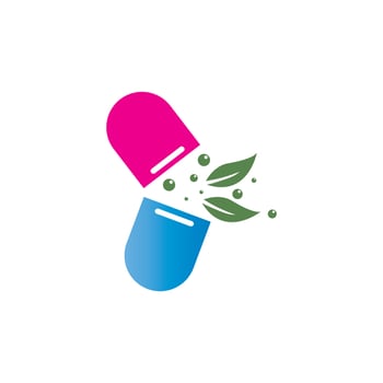 Pharmacy icon , Herbal pharmacy symbol ,  Pestle and Mortar vector illustration design template