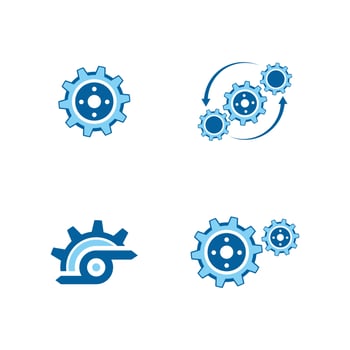 Gear Logo Template vector icon illustration design