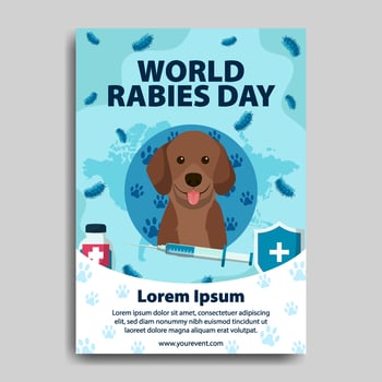 World Rabies Day Poster vector