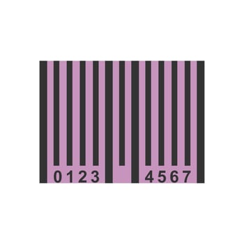 Bar Code Filled Line Icon vector