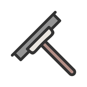Glass Wiper Filled Line Icon vector