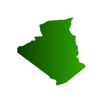 Algeria map on white background vector