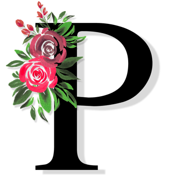 Floral Letter Alphabet png