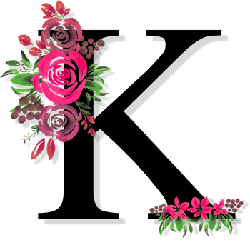 Floral Letter Alphabet png
