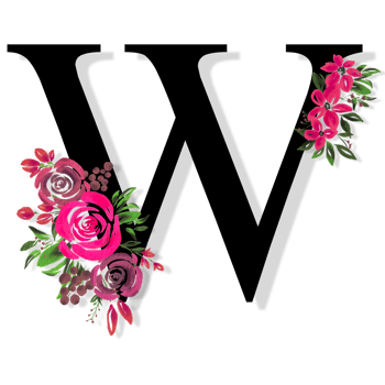 Floral Letter Alphabet png
