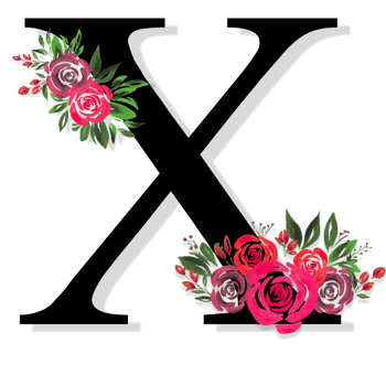 Floral Letter Alphabet png