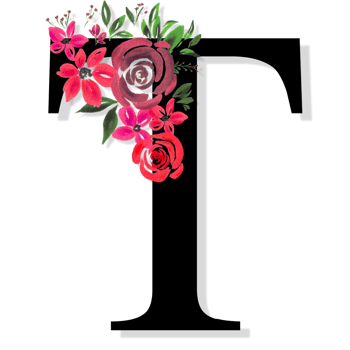 Floral Letter Alphabet png