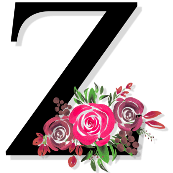 Floral Letter Alphabet png