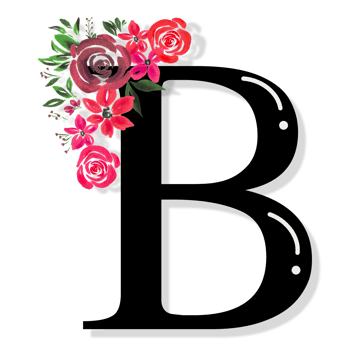 Floral Letter Alphabet png