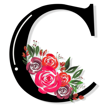 Floral Letter Alphabet png