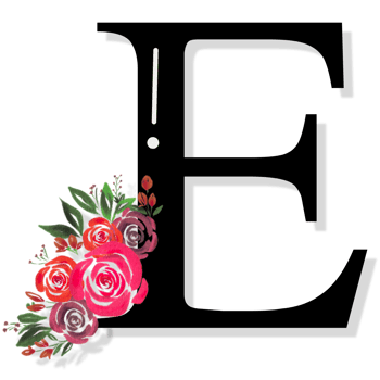 Floral Letter Alphabet png