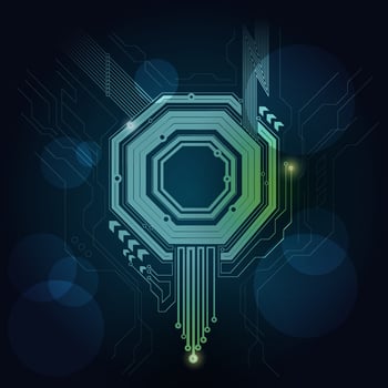 futuristic green background vector