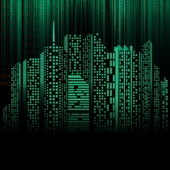 Digital Green City vector