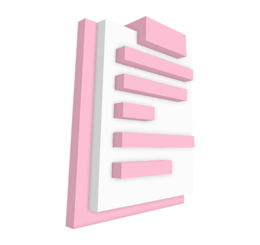 3D Illustration of a Document png