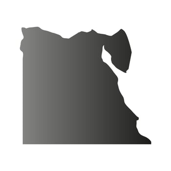 Egypt map on white background vector