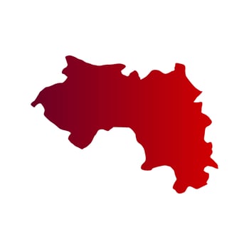Guinea map on white background vector