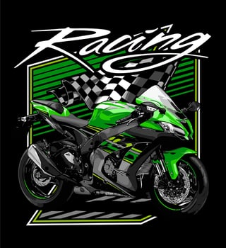 sport motorbike racing vector
