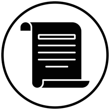 Pirate Scroll Icon Style vector