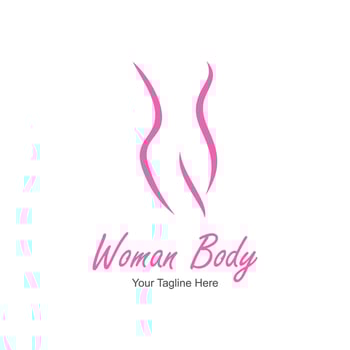 woman body logo vector