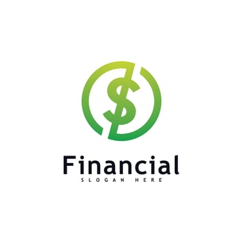 Money logo Design Concept Vector. Financial or bank Simple logotype vector