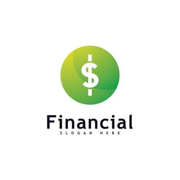 Money logo Design Concept Vector. Financial or bank Simple logotype vector
