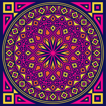 Colorful geometric background pattern vector