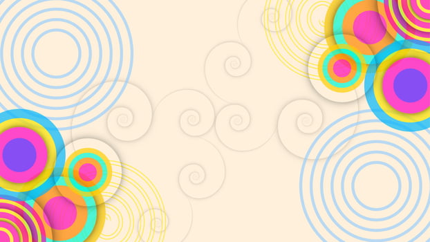 colorful abstract circle geometric background vector
