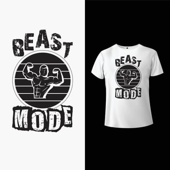 Gym T-Shirt Design vector