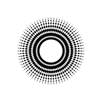 Mandala made from Rectangles Composition. Modern Contemporary Mandala for Logo, Decoration or Graphic Design. Vector Illustration