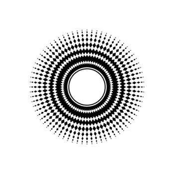 Mandala made from Rectangles Composition. Modern Contemporary Mandala for Logo, Decoration or Graphic Design. Vector Illustration