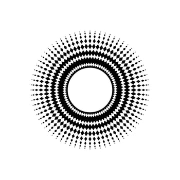 Mandala made from Rectangles Composition. Modern Contemporary Mandala for Logo, Decoration or Graphic Design. Vector Illustration