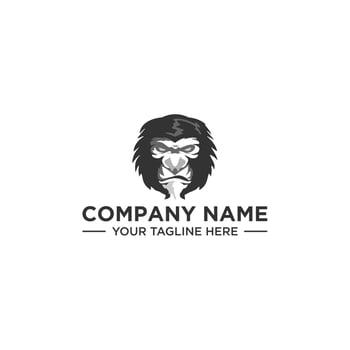 Gorilla Logo Sign Design vector