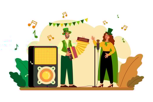 St. Patrick Day Illustration concept vector