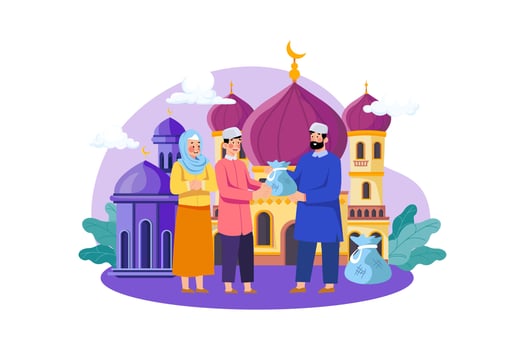 Eid Al-adha Illustration concept vector