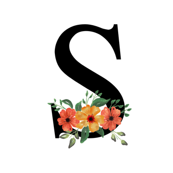 Floral Letter Alphabet png