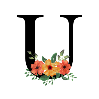 Floral Letter Alphabet png