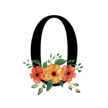 Floral Letter Alphabet png