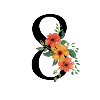 Floral Letter Alphabet png