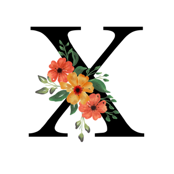 Floral Letter Alphabet png